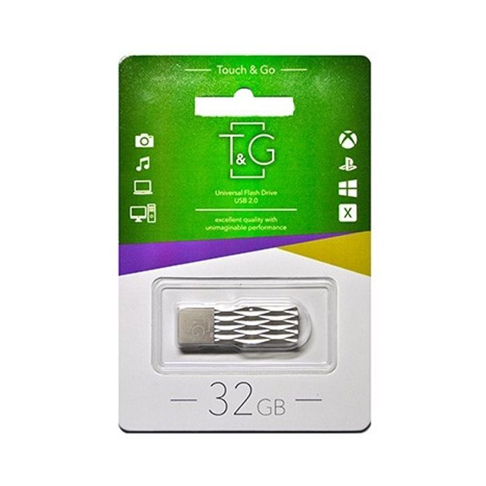 USB флеш накопитель T&G 32GB 103 Metal Series Silver USB 2.0 (TG103-32G) изображение 2