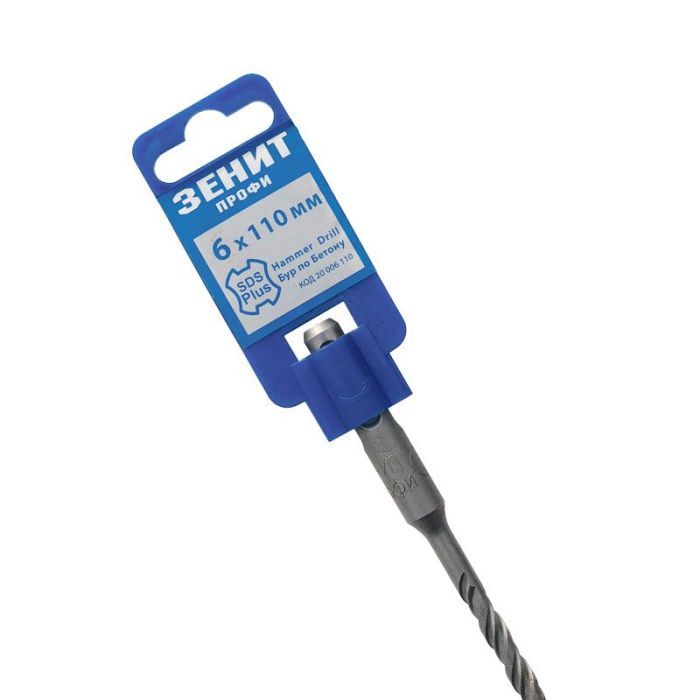 Бур Зеніт "ПРОФІ" SDS-Plus 6х210 мм, спираль 4S (20006210) изображение 3