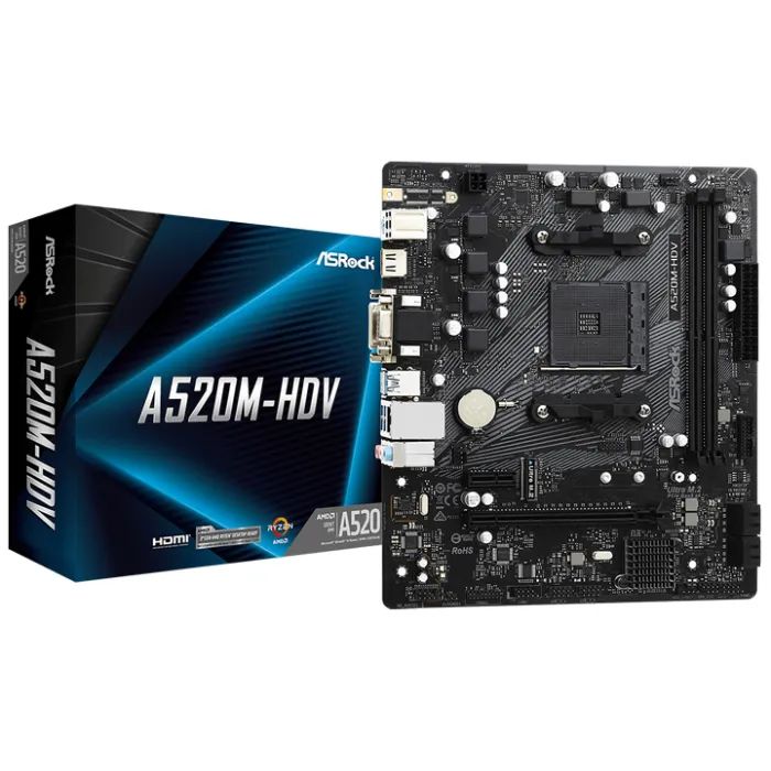 Материнская плата ASRock A520M-HDV изображение 2