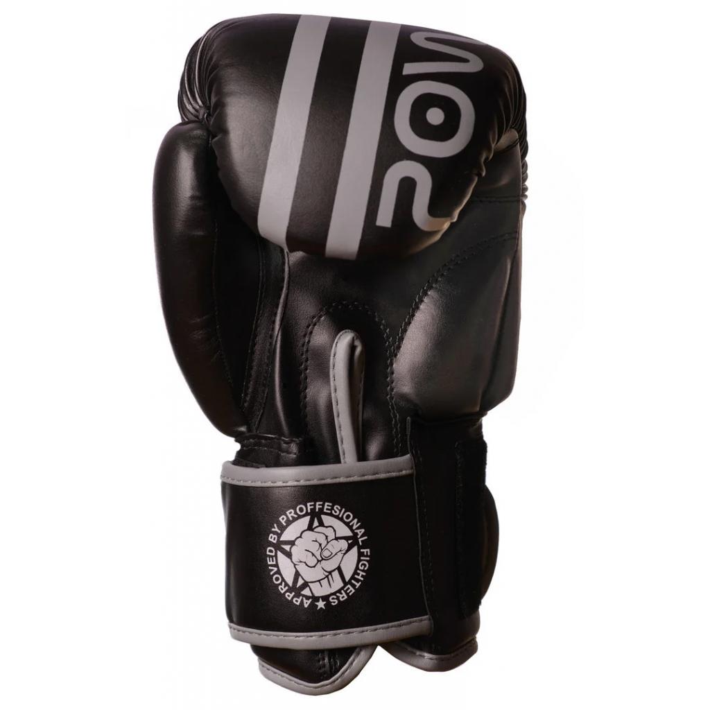 Боксерські рукавички PowerPlay 3010 10oz Black/Grey (PP_3010_10oz_Black/Grey) зображення 3