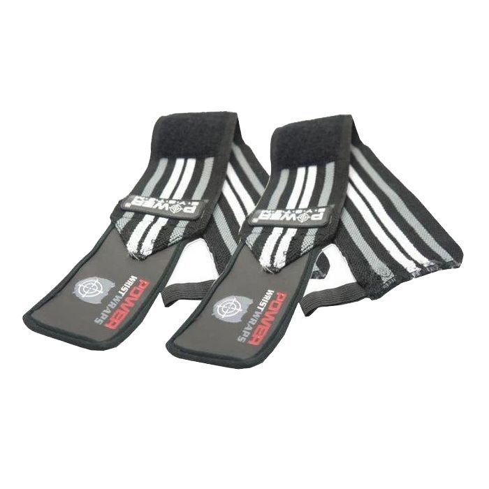 Бинт для спорту Power System Wrist Wraps PS-3500 Grey/Black (PS-3500_Grey-Black) зображення 2