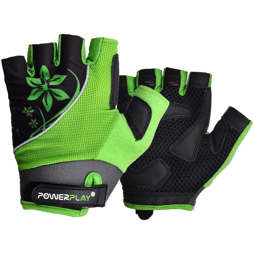 Велоперчатки PowerPlay Women 5281 Green S (5281A_S_Green)