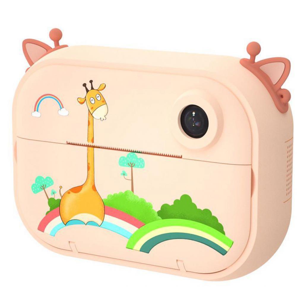 Інтерактивна іграшка XoKo Цифровий дитячий фотоапарат-принтер Жовтогарячий Жираф (KVR-1500-OR)