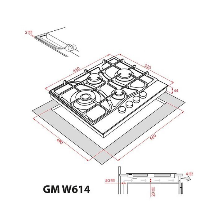 Варочна поверхня Weilor GM W 614 SS зображення 12