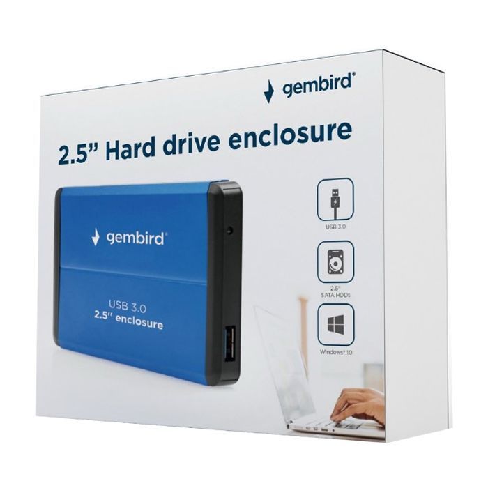 Карман внешний Gembird 2.5", USB3.0 (EE2-U3S-2-B) изображение 5