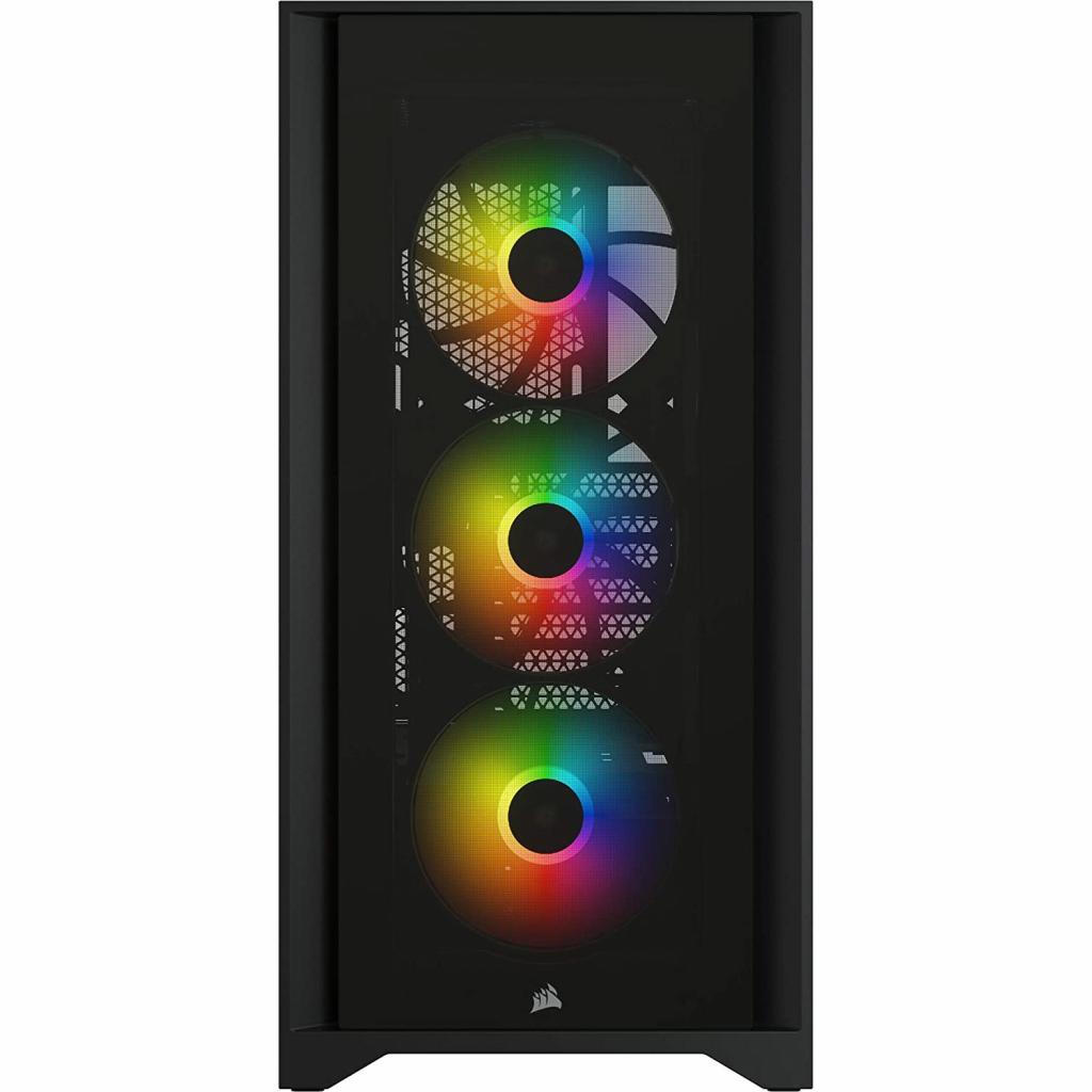 Корпус Corsair iCUE 4000X RGB Tempered Glass Black (CC-9011204-WW) изображение 2