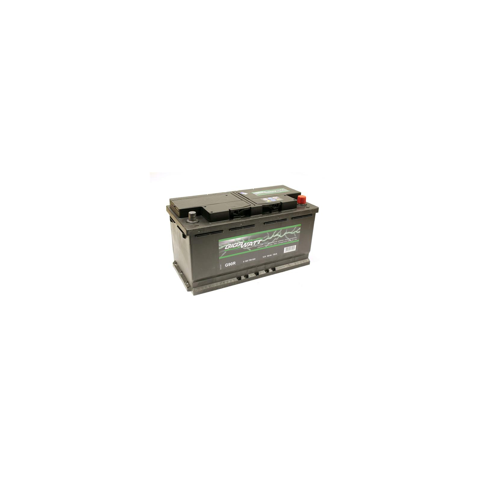 Аккумулятор автомобильный GigaWatt 90А (0185759022) изображение 3