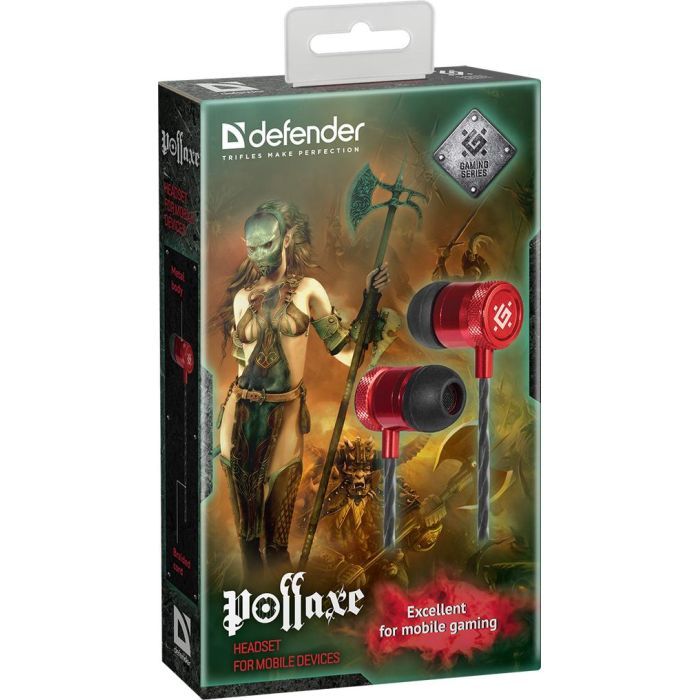 Наушники Defender Pollaxe Black-Red (64453) изображение 2