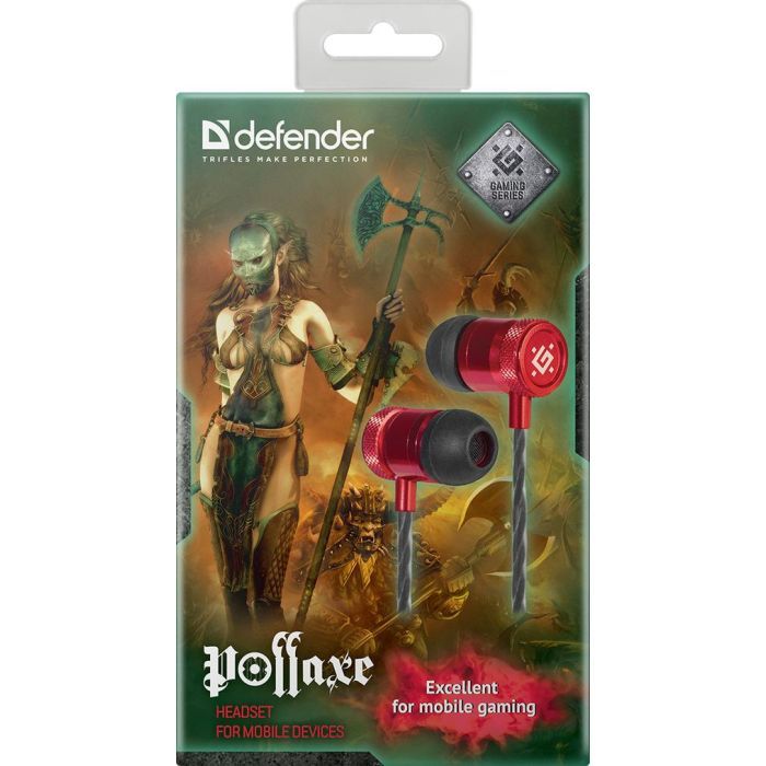 Наушники Defender Pollaxe Black-Red (64453) изображение 3