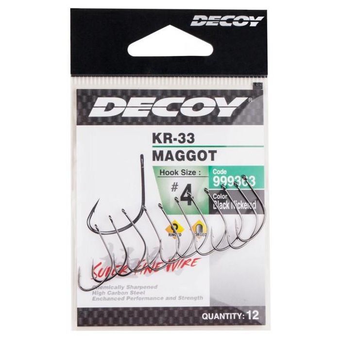 Крючок Decoy KR-33 Maggot 06 (12 шт/уп) (1562.05.43) изображение 2