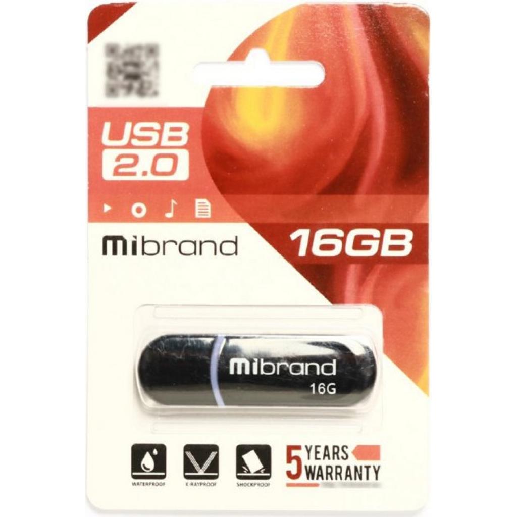 USB флеш накопитель Mibrand 64GB Panther Black USB 2.0 (MI2.0/PA64P2B) изображение 2