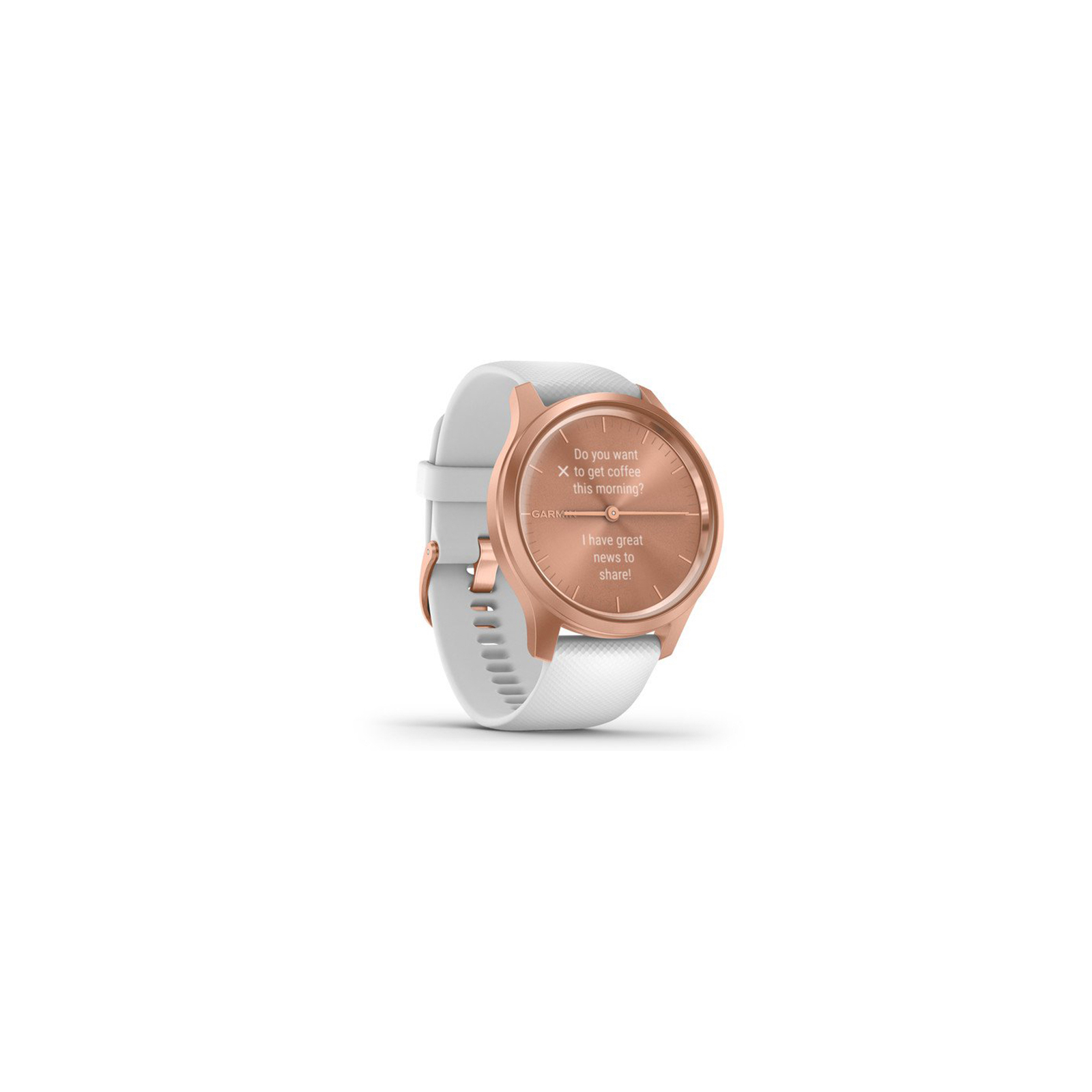 Смарт-часы Garmin vivomove Style, S/E EU, Rose Gold, White, Silicone (010-02240-20) изображение 3