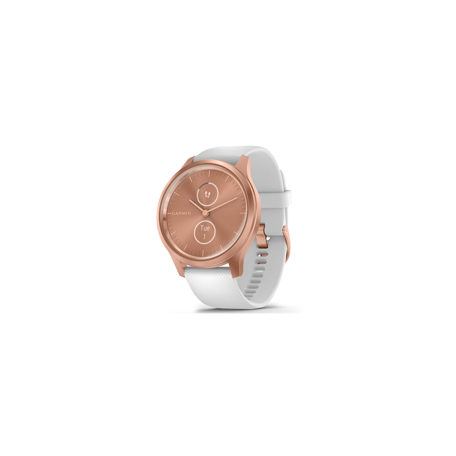 Смарт-часы Garmin vivomove Style, S/E EU, Rose Gold, White, Silicone (010-02240-20)