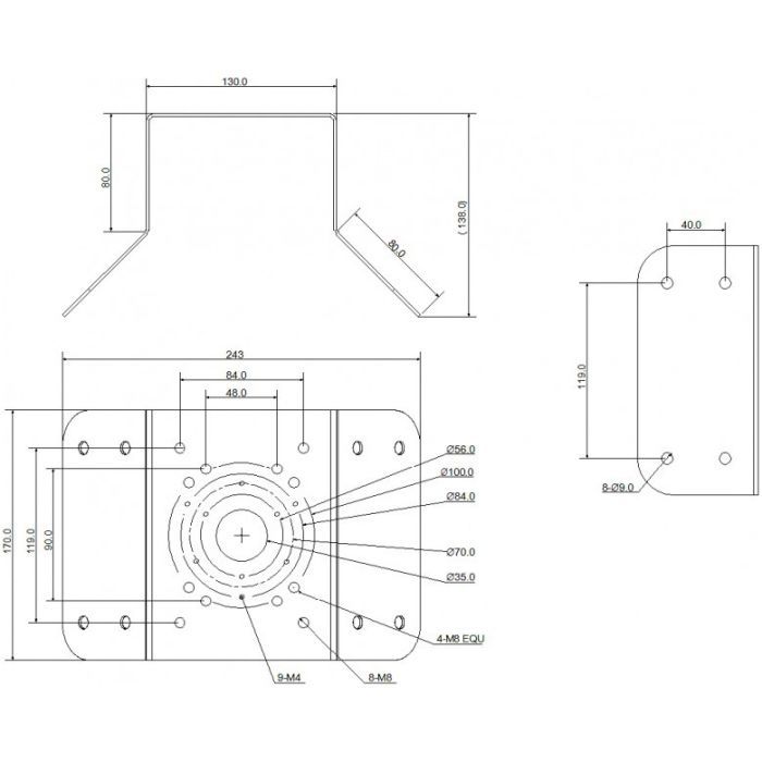 Крепление для видеокамеры Dahua DH-PFA151 изображение 4