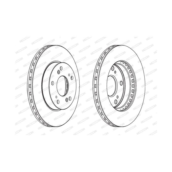 Тормозной диск FERODO DDF1939C