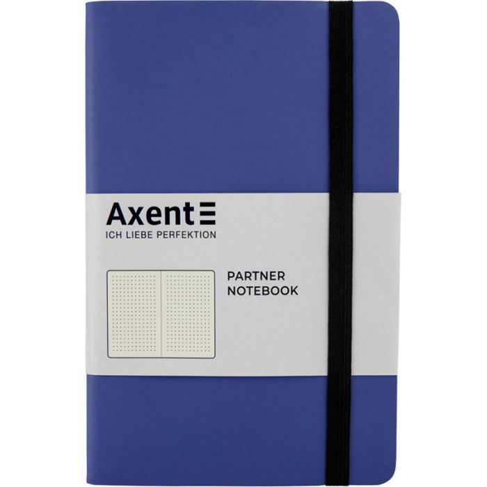 Книга записная Axent Partner Soft 125х195 мм в точку 96 листов Темно-синяя (8312-02-A)