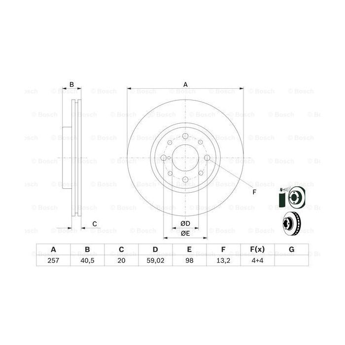 Тормозной диск Bosch 0 986 478 515 изображение 5