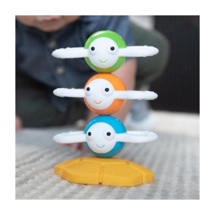 Розвиваюча іграшка Fat Brain Toys Магнітна пірамідка Веселі бджілки Dizzy Bees (F294ML) зображення 5