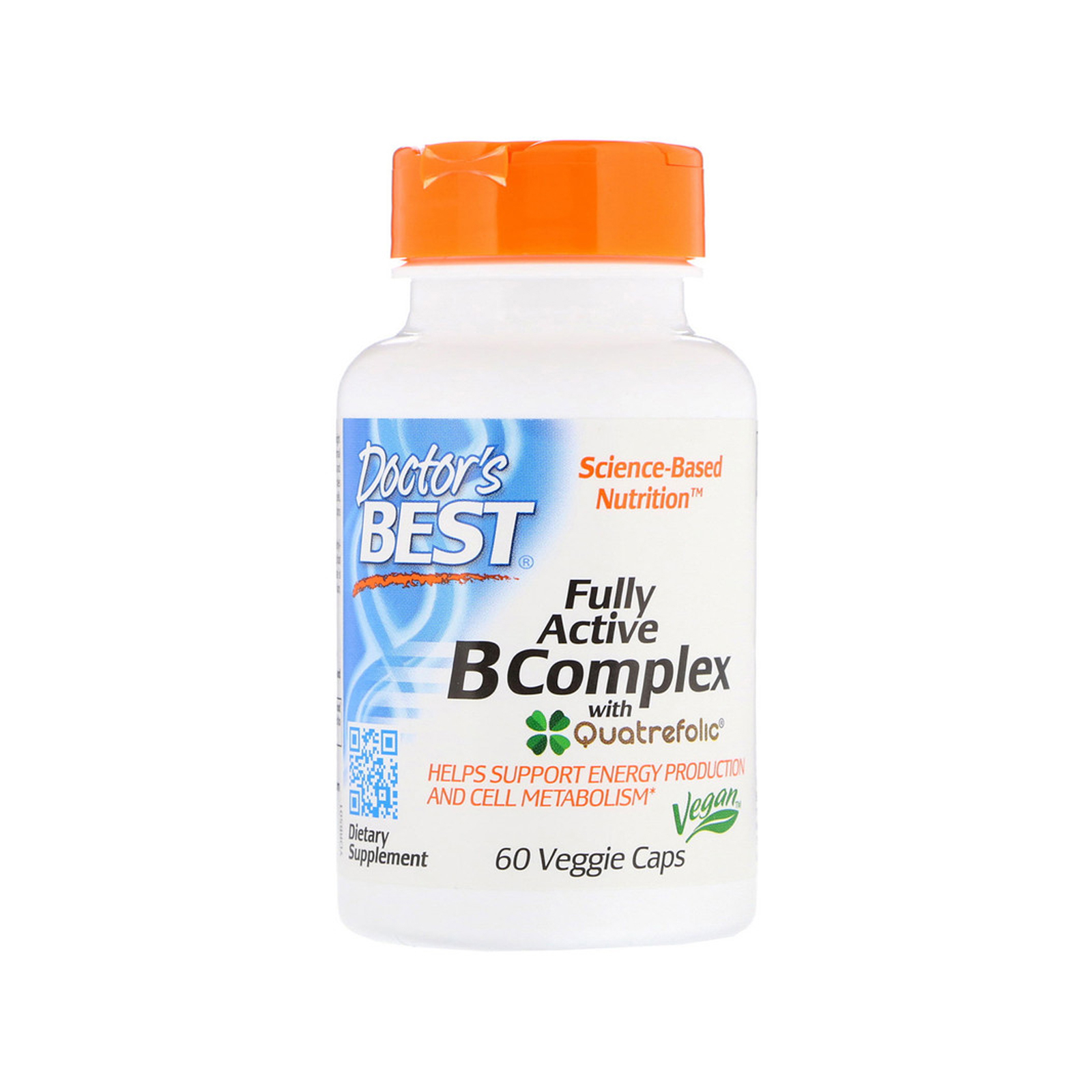 Вітамін Doctor's Best B-Комплекс, Fully Active B Complex, 60 гелевих капсул (DRB-00501)