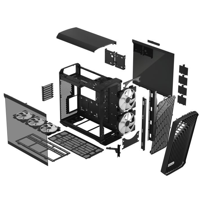 Корпус Fractal Design Torrent RGB Black TG LightTint (FD-C-TOR1A-04) изображение 11