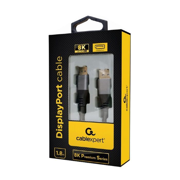 Кабель мультимедийный DisplayPort M to DisplayPort M 1.8m V1.4 Cablexpert (CC-DP8K-6) изображение 3