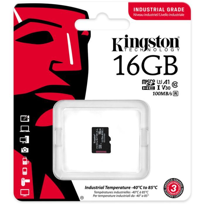 Карта памяти Kingston 16GB microSDHC class 10 UHS-I V30 A1 (SDCIT2/16GBSP) изображение 3