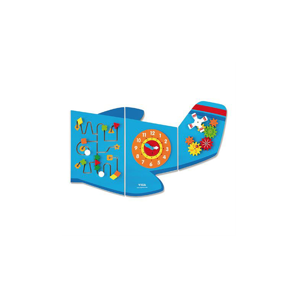 Развивающая игрушка Viga Toys Бизиборд Самолет (50673FSC) изображение 3