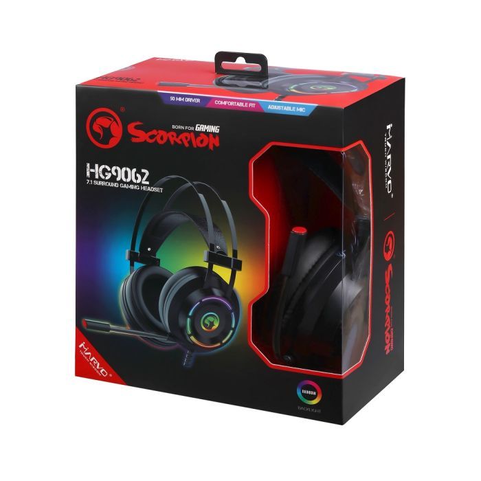 Наушники Marvo HG9062 Multi-LED 7.1 Black (HG9062) изображение 6