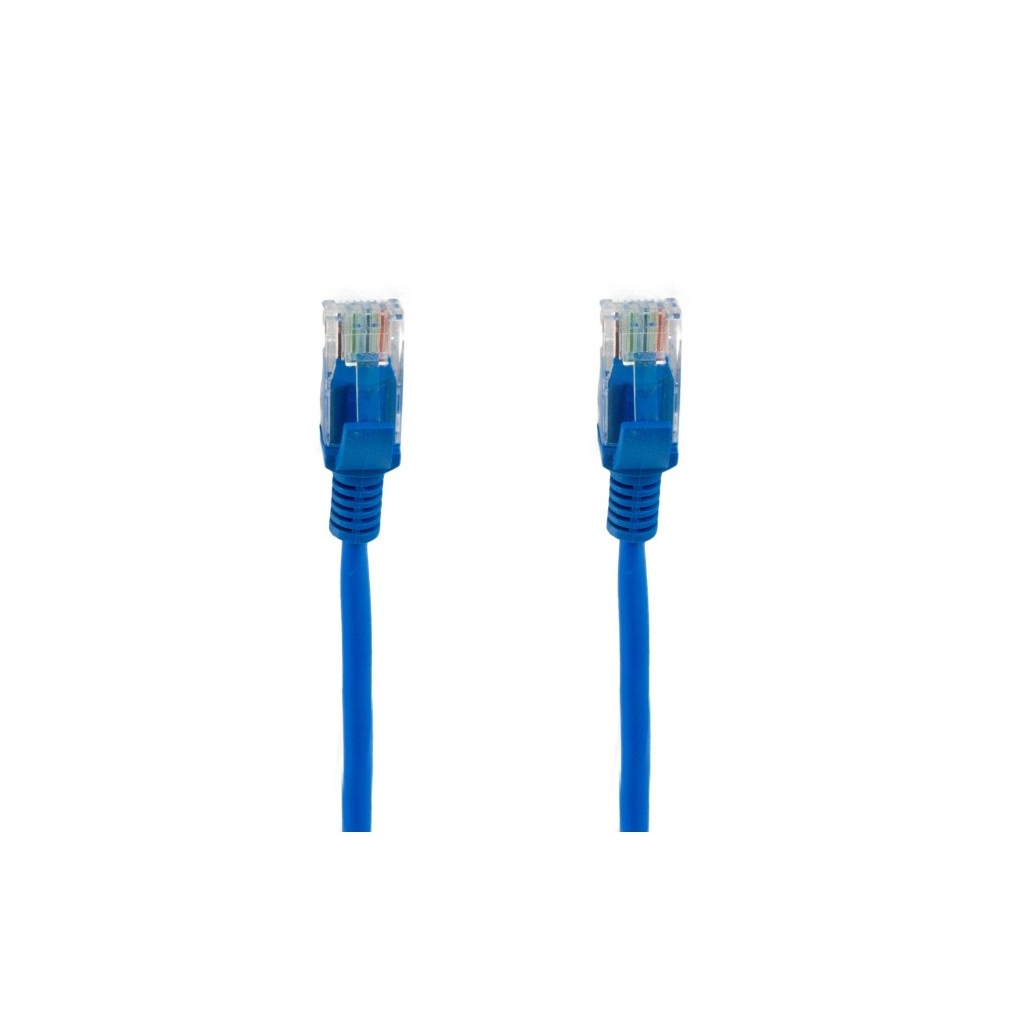 Патч-корд 25м, cat.5e, UTP, CCA, blue Extradigital (KBP1859) изображение 3