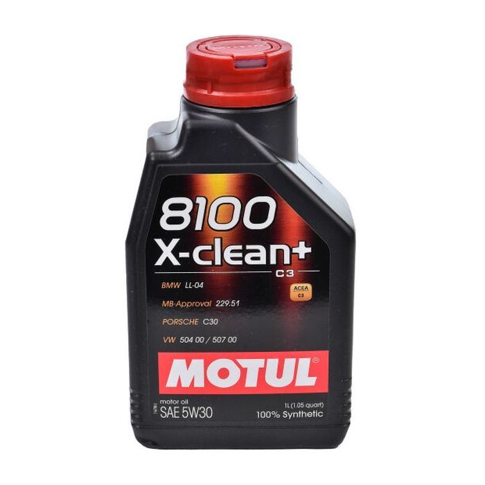 Моторное масло MOTUL 8100 X-clean+ C3 5w30 1л (854711)