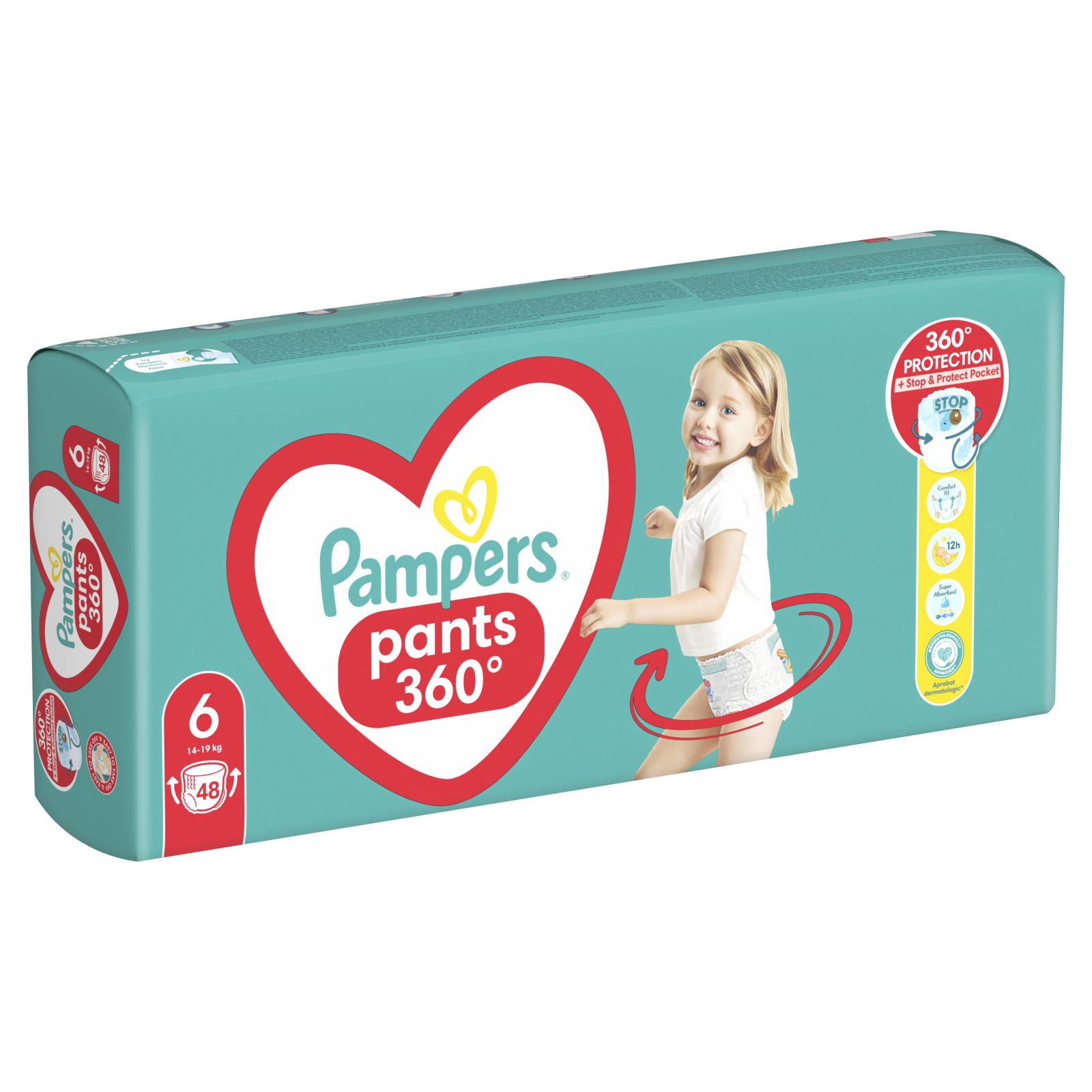 Підгузки Pampers трусики Pants Giant Розмір 6 (14-19 кг) 48 шт (8006540069202) зображення 3