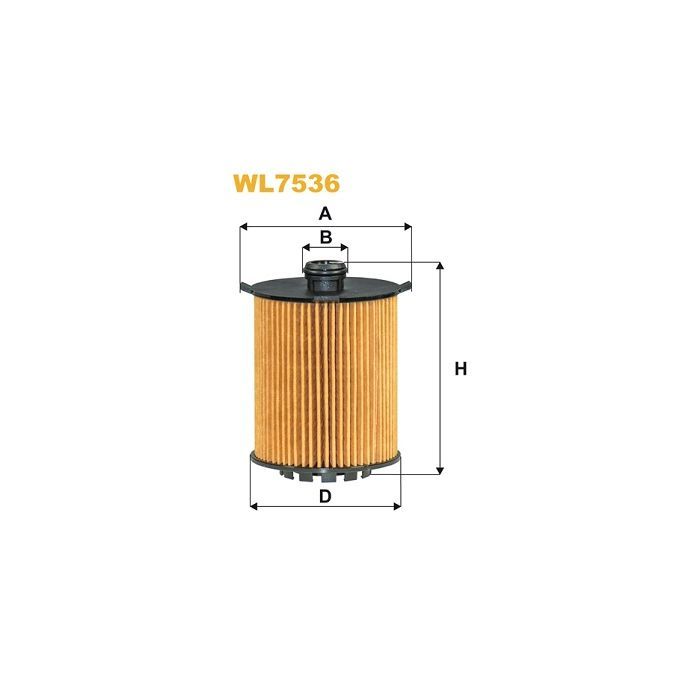 Фильтр масляный Wixfiltron WL7536