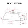 Витяжка кухонна Perfelli BI 5652 I 1000 LED зображення 11