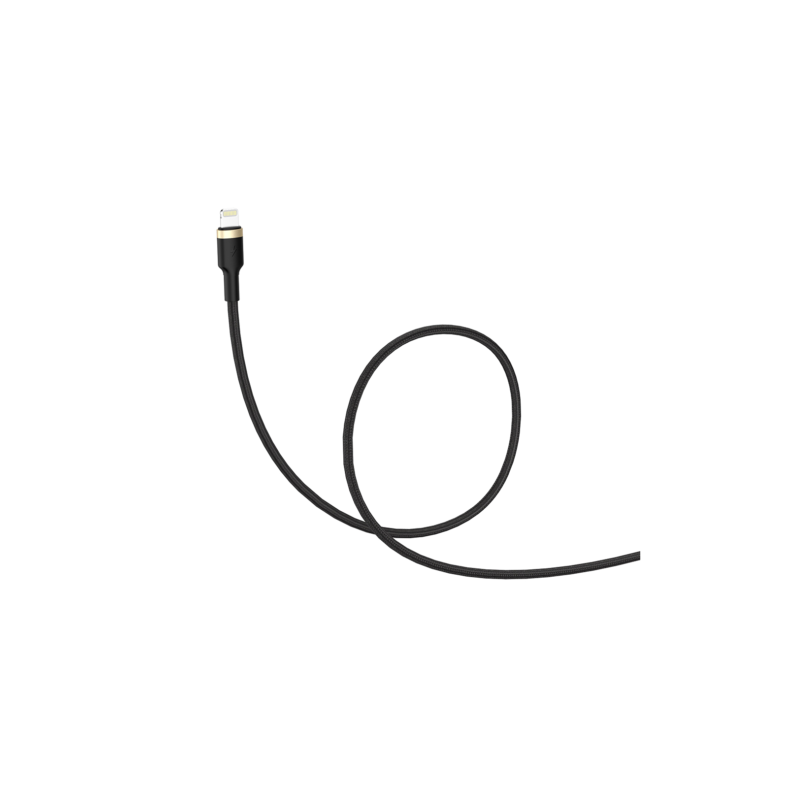 Дата кабель USB 2.0 AM to Lightning 1.0m spiral black ColorWay (CW-CBUL051-BK) изображение 2