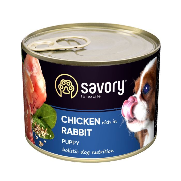 Консервы для собак Savory Dog All breeds Puppy с кроликом 400 г (4820232630587)