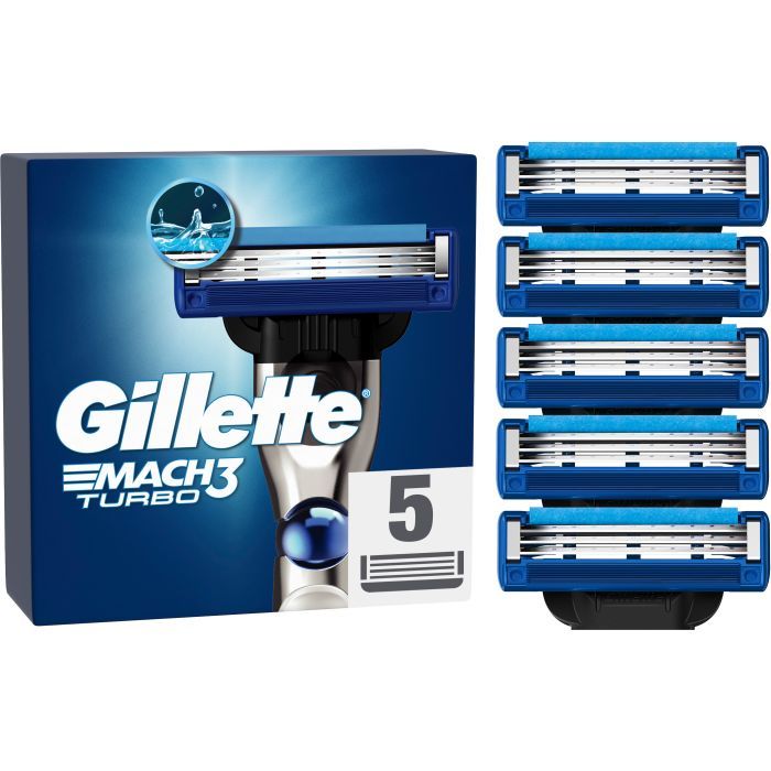 Сменные кассеты Gillette Mach3 Turbo 5 шт. (7702018552344)