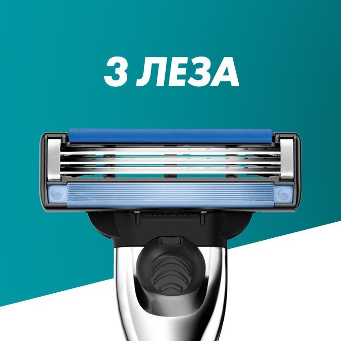 Сменные кассеты Gillette Mach3 Turbo 5 шт. (7702018552344) изображение 3
