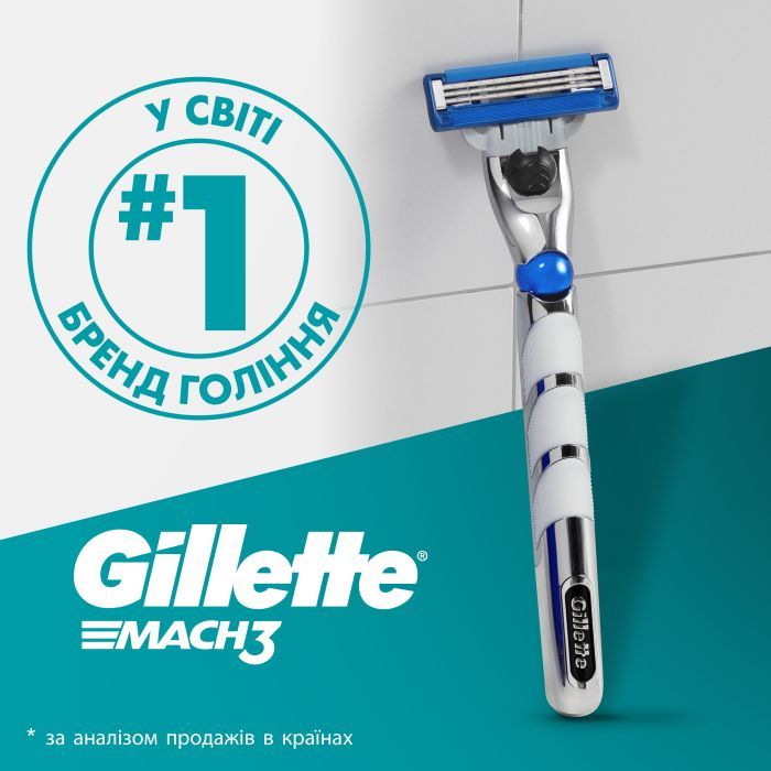 Сменные кассеты Gillette Mach3 Turbo 5 шт. (7702018552344) изображение 7