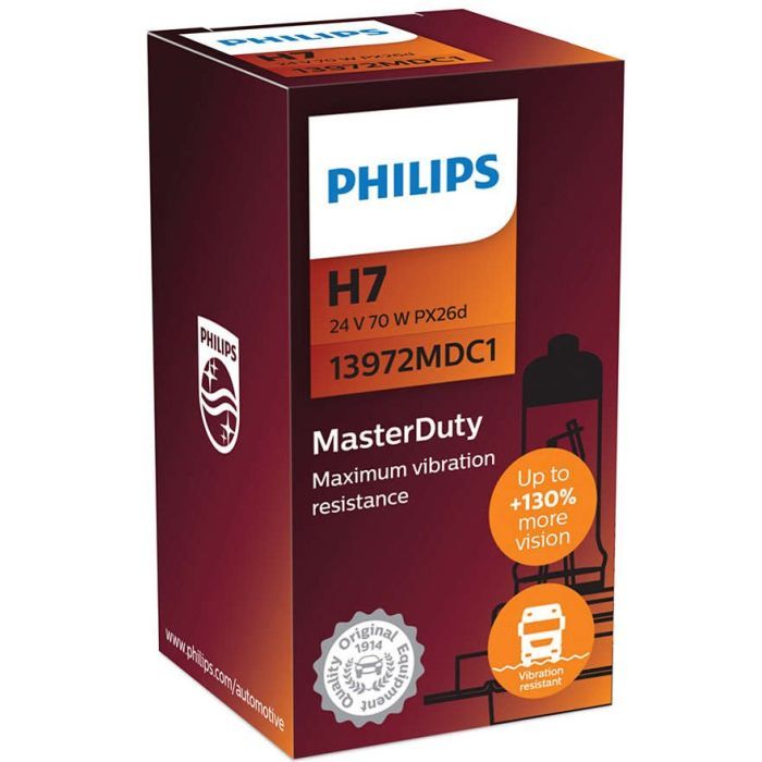Автолампа Philips 13972MDC1  H7 24V 70W MasterDuty (2454) зображення 3