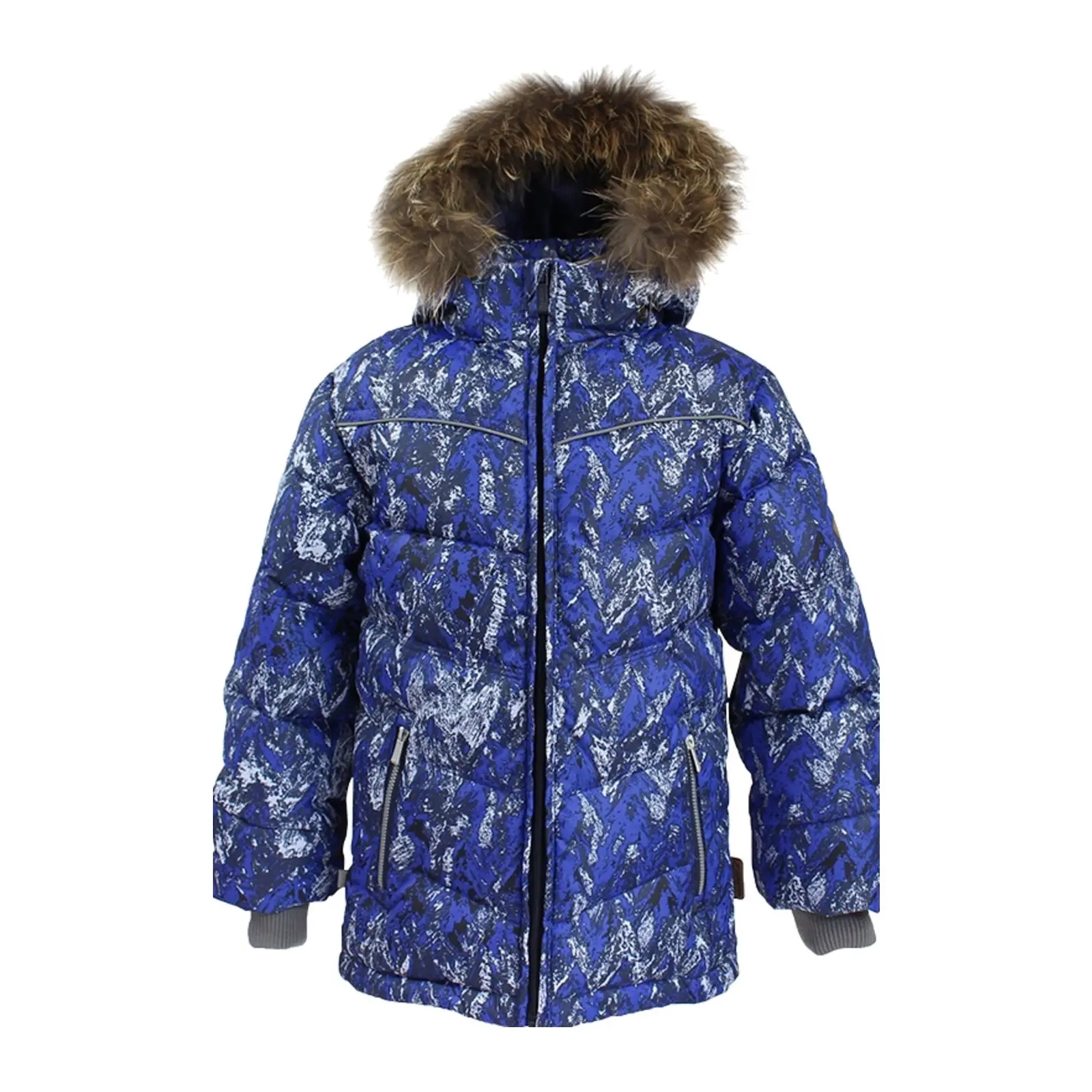 Куртка Huppa MOODY 1 17470155 синій з принтом 116 (4741468568744)
