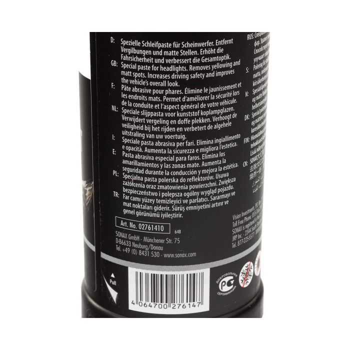 Автополироль Sonax PROFILINE HeadlightPolish 250мл (276141) изображение 2