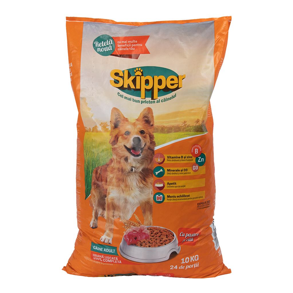 Сухий корм для собак Skipper курка і яловичина 3 кг (5948308003536)