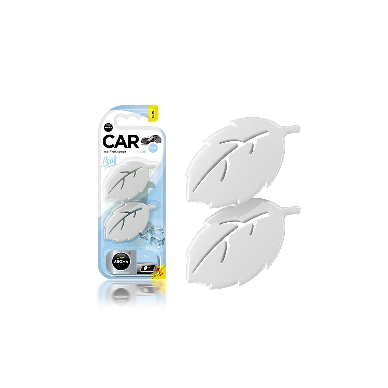 Ароматизатор для автомобиля Aroma Car Leaf 3D Mini - Ice (831334)