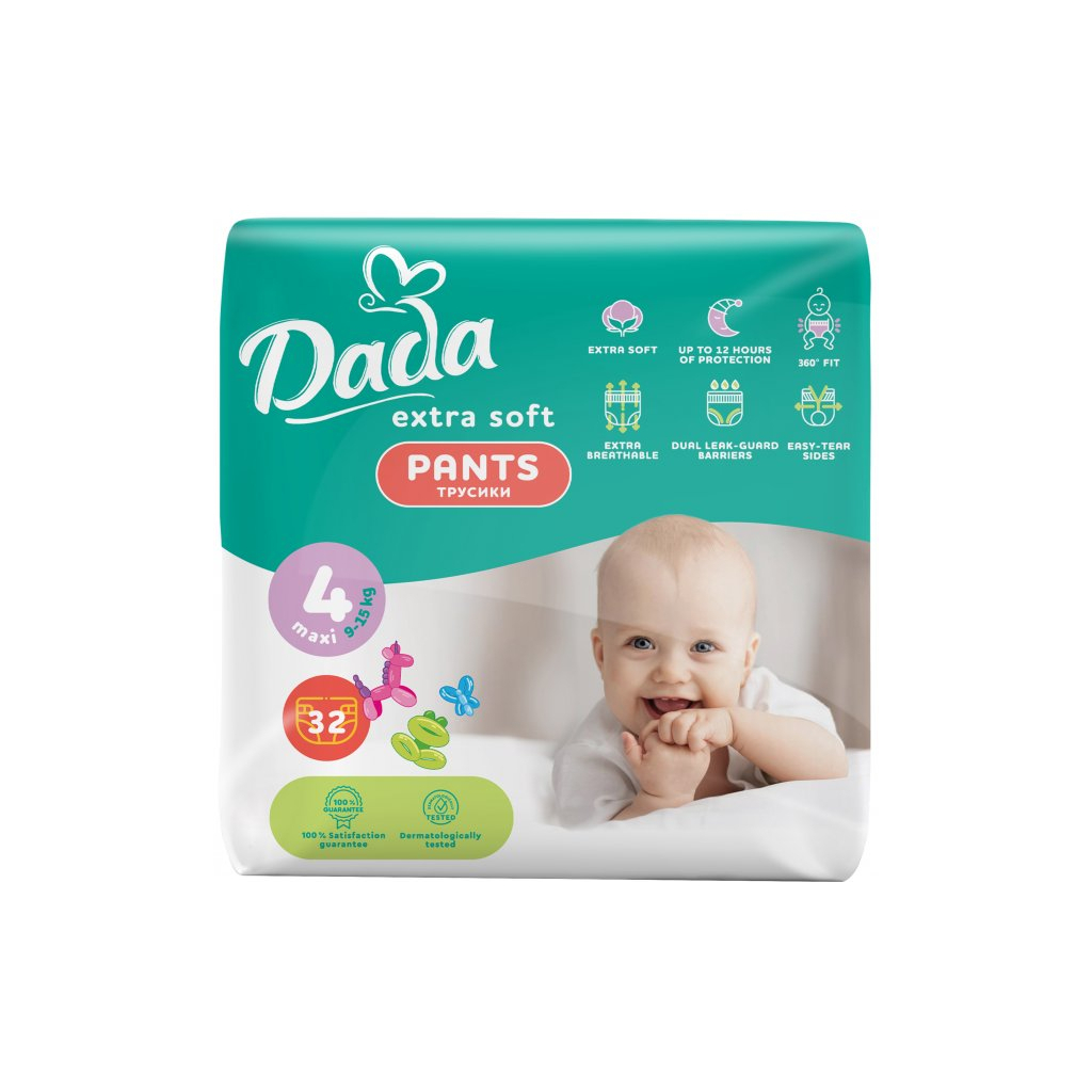 Подгузники Dada Extra Soft 4 Maxi (9-15 кг) 32 шт (4820174980689)