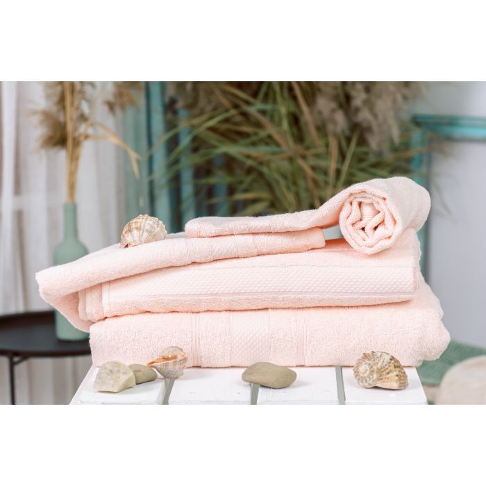 Рушник MirSon набір банних 5080 Elite SoftNess Peach 40х70, 50х90, 70х140, (2200003975727) зображення 2