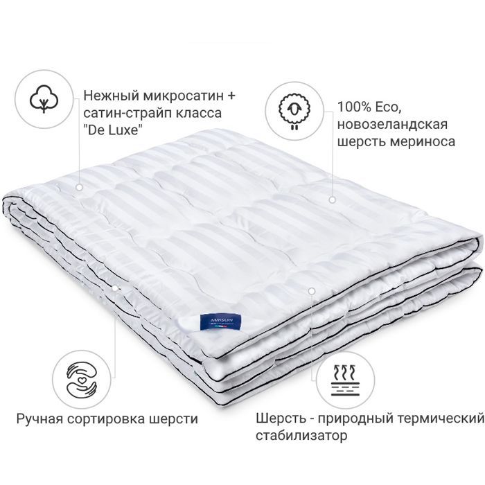 Ковдра MirSon вовняна №1361 Royal Pearl Hand Made Демісезонна 155x215 см (2200001532076) зображення 2