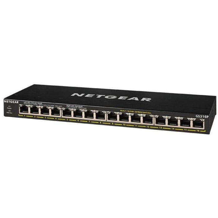 Комутатор мережевий Netgear GS316P-100EUS зображення 3