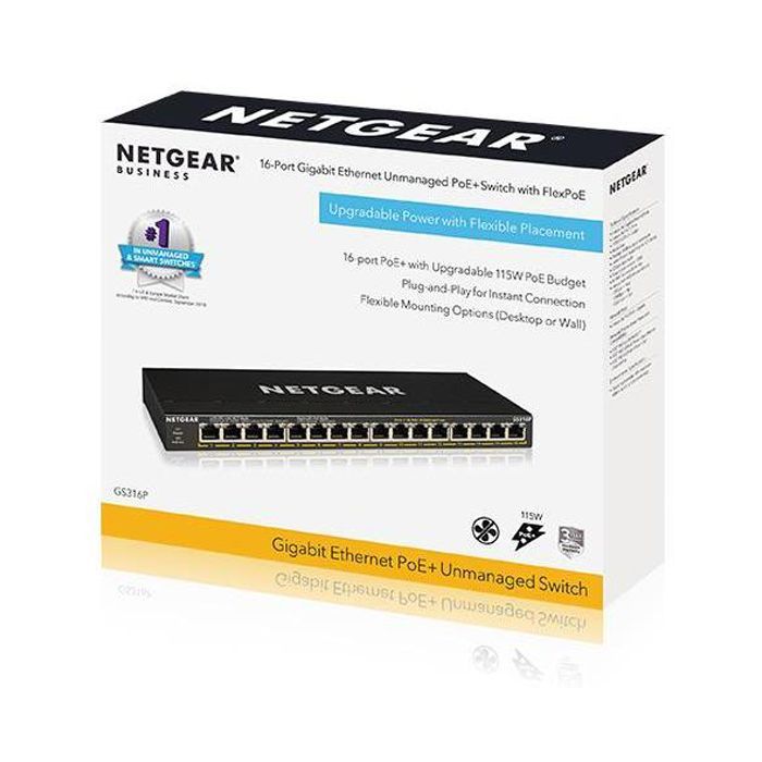 Комутатор мережевий Netgear GS316P-100EUS зображення 5