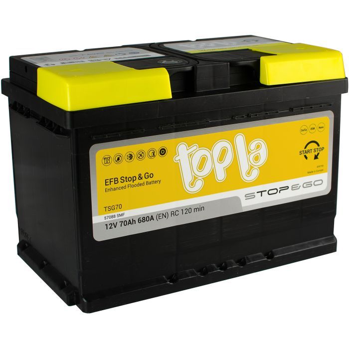 Аккумулятор автомобильный Topla 70 Ah/12V EFB Euro (112 070)