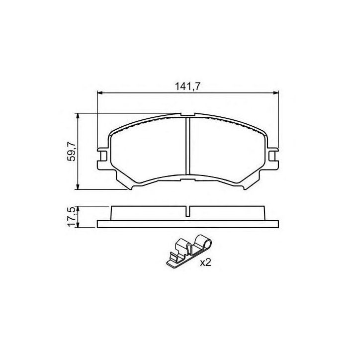 Гальмівні колодки Bosch 0 986 494 720